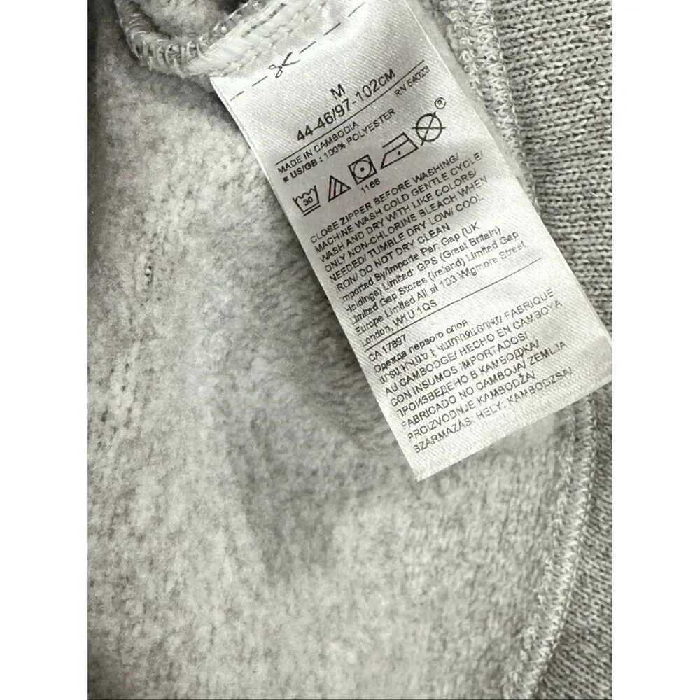 Banana Republic gray quarter zip sweater M